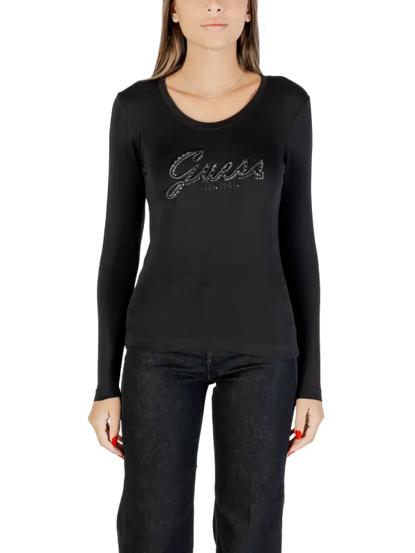 "Guess T-Shirts im Sale | Guess Damen T-Shirt Herbst/Winter Schwarz mit Strass online kaufen"|Planet-Deluxe "Guess T-Shirts im Sale | Guess Damen T-Shirt Herbst/Winter Schwarz mit Strass online kaufen"|Planet-Deluxe