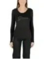 "Guess T-Shirts im Sale | Guess Damen T-Shirt Herbst/Winter Schwarz mit Strass  online kaufen"|Planet-Deluxe