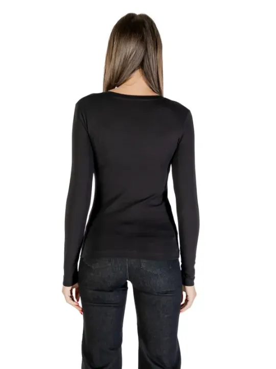 "Guess T-Shirts im Sale | Guess Damen T-Shirt Herbst/Winter Schwarz mit Strass  online kaufen"|Planet-Deluxe