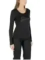 "Guess T-Shirts im Sale | Guess Damen T-Shirt Herbst/Winter Schwarz mit Strass  online kaufen"|Planet-Deluxe