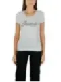 "Guess T-Shirts im Sale | Guess Damen T-Shirt Herbst/Winter Weiß mit Strass  online kaufen"|Planet-Deluxe