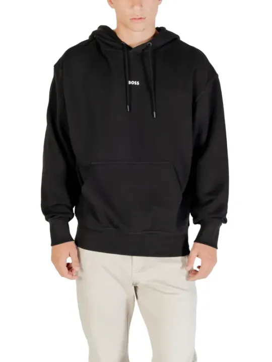 "Boss Sweatshirts im Sale | Boss Herren Fleece Hoodie Schwarz online kaufen"|Planet-Deluxe