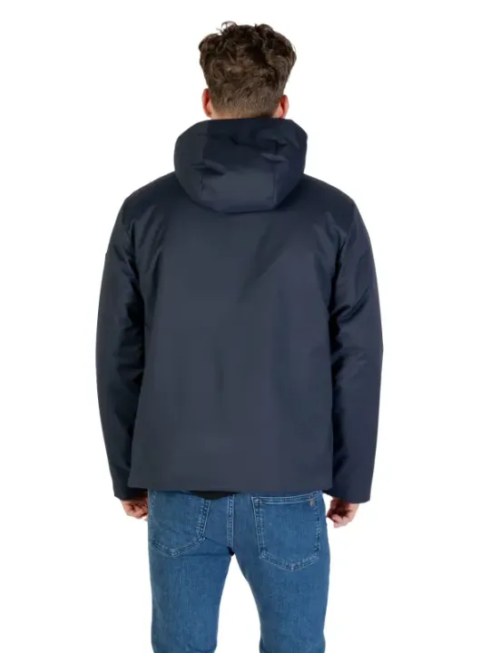 "Ea7 Jacken im Sale | Ea7 Herrenjacke Blau Herbst Winter mit Kapuze und Taschen online kaufen"|Planet-Deluxe