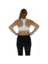 Nike weißer Sport-BH Rückenansicht