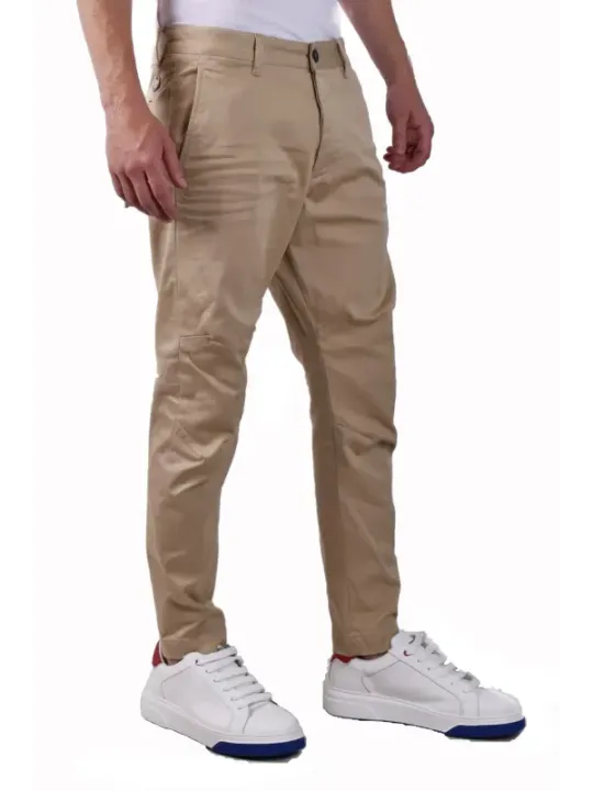 "Dsquared2 Hosen im Sale | Dsquared2 Herren Herbst Winter Baumwollhose Beige online kaufen"|Planet-Deluxe
