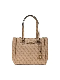 Guess HerbstHandtasche Beige - Stilvoll & Selten mit Druck