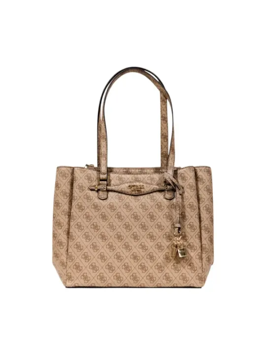 "Guess Einzelstücke & Seltenheiten im Sale | Guess HerbstHandtasche Beige mit Druck und Reißverschluss online kaufen"|Planet-Deluxe