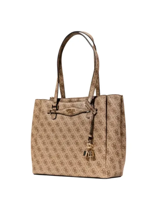 "Guess Einzelstücke & Seltenheiten im Sale | Guess HerbstHandtasche Beige mit Druck und Reißverschluss online kaufen"|Planet-Deluxe