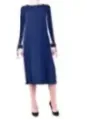 "Twinset Kleider im Sale | Twinset Damenkleid Blau Frühling Sommer Langarm online kaufen"|Planet-Deluxe