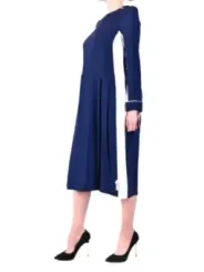 "Twinset Kleider im Sale | Twinset Damenkleid Blau Frühling Sommer Langarm online kaufen"|Planet-Deluxe