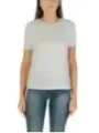 "Only T-Shirts im Sale | Only Damen TShirt Weiss Kurzarm Rundhals Herbst Winter 100Prozent Baumwolle online kaufen"|Planet-Deluxe