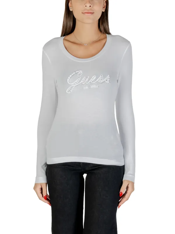"Guess T-Shirts im Sale | Guess Damen T-Shirt - Weiß mit Druckmuster & Strassdetails, Langarm, Rundhals - Herbst/Winter Kollektion online kaufen"|Planet-Deluxe "Guess T-Shirts im Sale | Guess Damen T-Shirt - Weiß mit Druckmuster & Strassdetails, Langarm, Rundhals - Herbst/Winter Kollektion online kaufen"|Planet-Deluxe