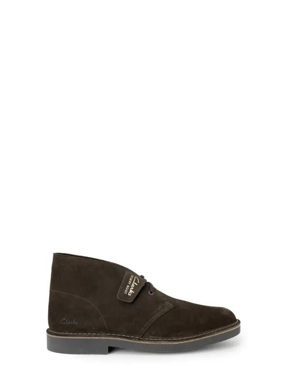 Dunkelbraune Clarks Leder-Midcalf-Stiefel