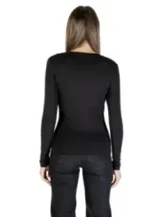 "Guess T-Shirts im Sale | GUESS Damen Langarmshirt Schwarz mit Print - Herbst/Winter Kollektion online kaufen"|Planet-Deluxe