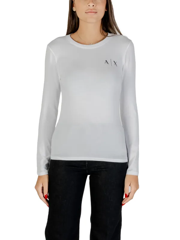 "Armani Exchange T-Shirts im Sale | Armani Exchange Damen T-Shirt - Weiß mit Strass, Langarm, Rundhals - Herbst/Winter Kollektion online kaufen"|Planet-Deluxe "Armani Exchange T-Shirts im Sale | Armani Exchange Damen T-Shirt - Weiß mit Strass, Langarm, Rundhals - Herbst/Winter Kollektion online kaufen"|Planet-Deluxe