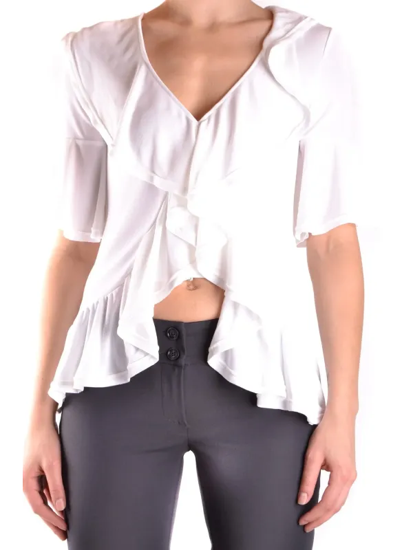 "Dondup Blusen im Sale | Dondup Frühlingsbluse V-Neck Kurzarm Weiß online kaufen"|Planet-Deluxe "Dondup Blusen im Sale | Dondup Frühlingsbluse V-Neck Kurzarm Weiß online kaufen"|Planet-Deluxe