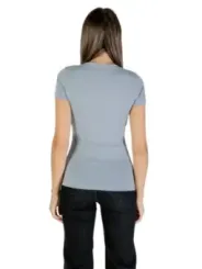 "Guess T-Shirts im Sale | GUESS Damen T-Shirt Azurblau mit Print – Herbst/Winter Kollektion online kaufen"|Planet-Deluxe
