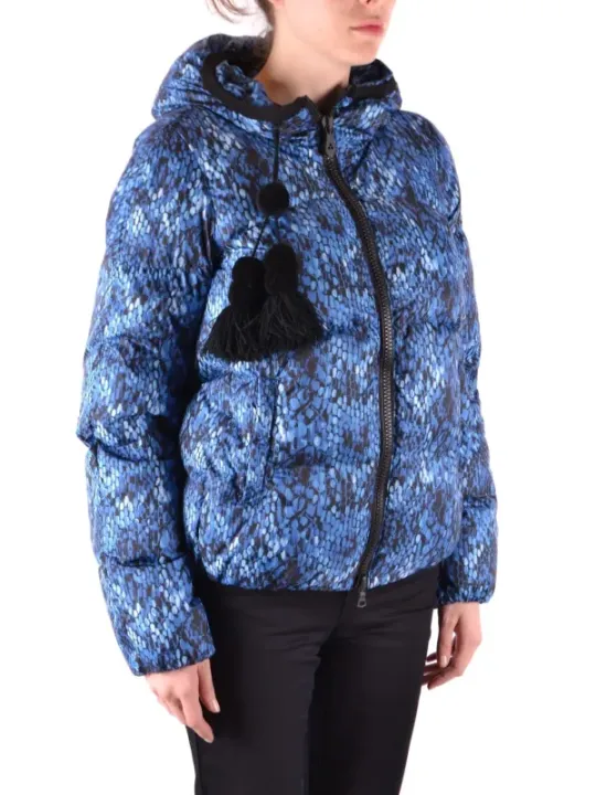 "Peuterey Jacken im Sale | Peuterey Damenjacke - Bunte Herbst/Winter Daunenjacke mit Kapuze und Reißverschluss, Blau online kaufen"|Planet-Deluxe