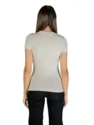 "Guess T-Shirts im Sale | Herbst/Winter Damen T-Shirt von Guess in Beige mit Print - Kurzarm, Rundhalsausschnitt - Artikelcode: W5YI08 J1314 - 95% Baumwol online kaufen"|Planet-Deluxe