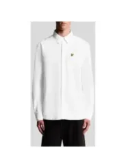 "Lyle & Scott Hemden im Sale | Lyle & Scott Herrenhemd Herbst/Winter – Klassisches Weiß, Langarm, 100% Baumwolle, Elegantes Design mit Brusttasche (Artikelc online kaufen"|Planet-Deluxe