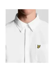 "Lyle & Scott Hemden im Sale | Lyle & Scott Herrenhemd Herbst/Winter – Klassisches Weiß, Langarm, 100% Baumwolle, Elegantes Design mit Brusttasche (Artikelc online kaufen"|Planet-Deluxe