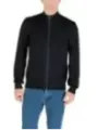 "Armani Exchange Pullover im Sale | Armani Exchange Herrenpullover mit Reißverschluss – Blau, Herbst/Winter Kollektion, Hochgeschlossener Kragen, Langarm (Artike online kaufen"|Planet-Deluxe