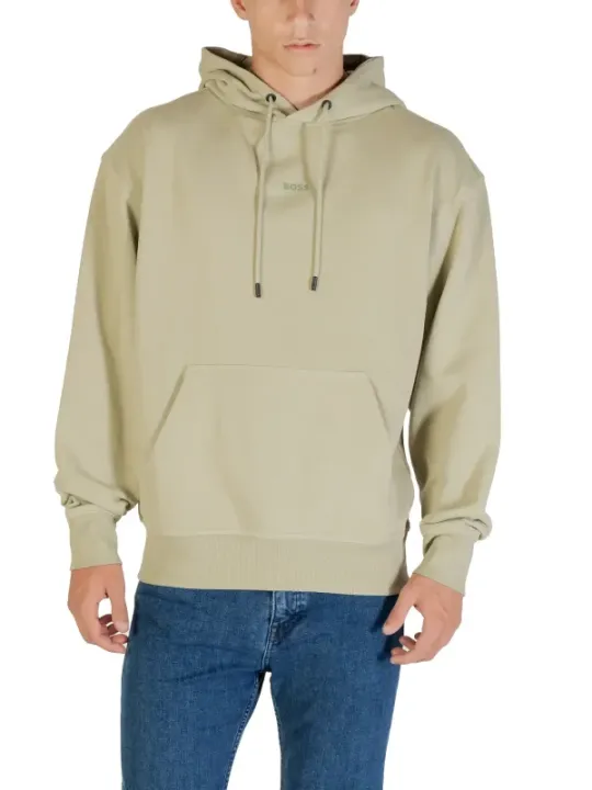 "Boss Sweatshirts im Sale | Boss Herren Kapuzen-Fleece-Pullover Grün - Herbst/Winter Kollektion | 100% Baumwolle | Langarm | Artikelcode: 50514530 online kaufen"|Planet-Deluxe