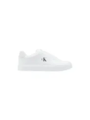 "Calvin Klein Sneakers im Sale | Calvin Klein Herren-Sneaker Herbst/Winter - Weiße Schnürsneaker aus Kunstleder (Artikelcode: YM0YM01435) online kaufen"|Planet-Deluxe