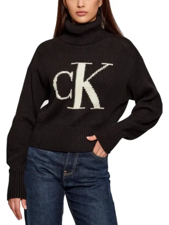 "Calvin Klein Jeans Pullover im Sale | Calvin Klein Jeans - Calvin Klein Jeans Maglia Donna online kaufen"|Planet-Deluxe