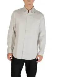 "Armani Exchange Hemden im Sale | Armani Exchange Herrenhemd Grau Streifen Herbst Winter online kaufen"|Planet-Deluxe