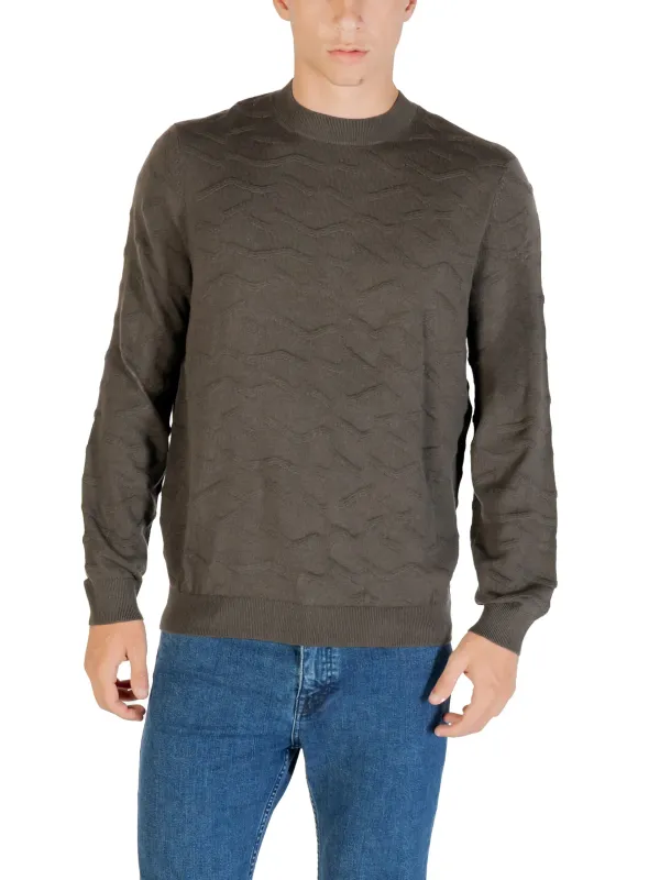 "Armani Exchange Pullover im Sale | Armani Exchange Herrenpullover Braun Rundhals Herbst/Winter online kaufen"|Planet-Deluxe