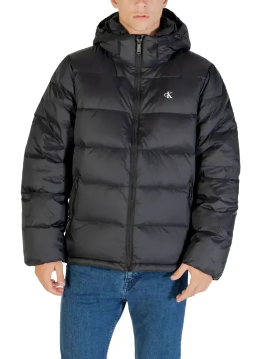 "Calvin Klein Jeans Jacken im Sale | Calvin Klein Herren Winterjacke mit Kapuze Schwarz online kaufen"|Planet-Deluxe