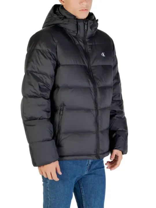 "Calvin Klein Jeans Jacken im Sale | Calvin Klein Herren Winterjacke mit Kapuze Schwarz online kaufen"|Planet-Deluxe
