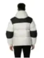 Warme blaue Winterjacke mit Kapuze