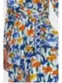 "Diane Von Furstenberg Kleider im Sale | Diane Von Furstenberg - Elegantes Frühlings-/Sommerkleid mit Blumenmuster und Gürtel - Bunt, Langarm, Tiefer V-Ausschnitt online kaufen"|Planet-Deluxe