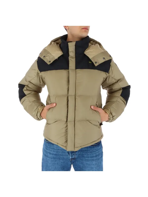 Blauer 331263 gesteppte Nylonjacke schwarz-beige Blauer 331263 gesteppte Nylonjacke schwarz-beige