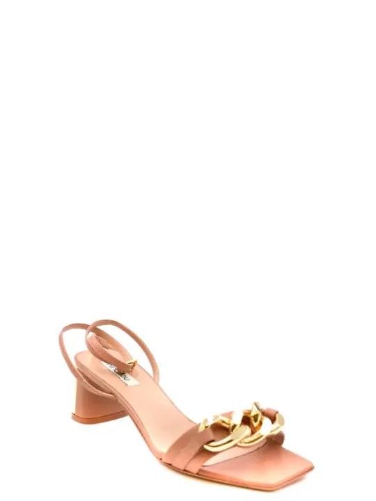 "Ninalilou Sandalen im Sale | Ninalilou Rosa Ledersandalen mit Schnalle online kaufen"|Planet-Deluxe