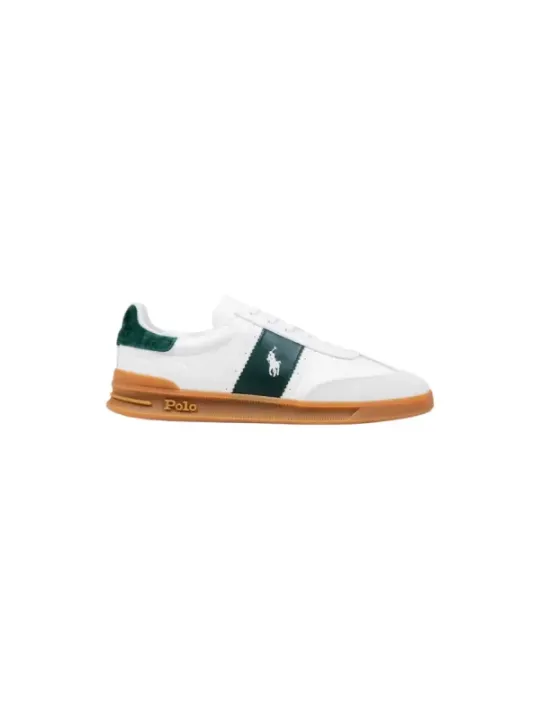 "RALPH LAUREN Sneakers im Sale | Ralph Lauren Herren Herbst Sneaker Weiß Bunt Leder online kaufen"|Planet-Deluxe