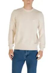 "Boss Pullover im Sale | Boss Herren Pullover Beige Herbst Winter Baumwolle online kaufen"|Planet-Deluxe