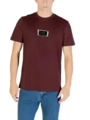 "Antony Morato T-Shirts im Sale | Antony Morato Herren T-Shirt Bordeaux Druck 100% Baumwolle online kaufen"|Planet-Deluxe