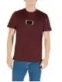 "Antony Morato T-Shirts im Sale | Antony Morato Herren T-Shirt Bordeaux Druck 100% Baumwolle online kaufen"|Planet-Deluxe
