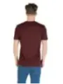 "Antony Morato T-Shirts im Sale | Antony Morato Herren T-Shirt Bordeaux Druck 100% Baumwolle online kaufen"|Planet-Deluxe