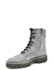 "Ninalilou Stiefel im Sale | Ninalilou Wildleder Strass Stiefeletten Grau Damen online kaufen"|Planet-Deluxe