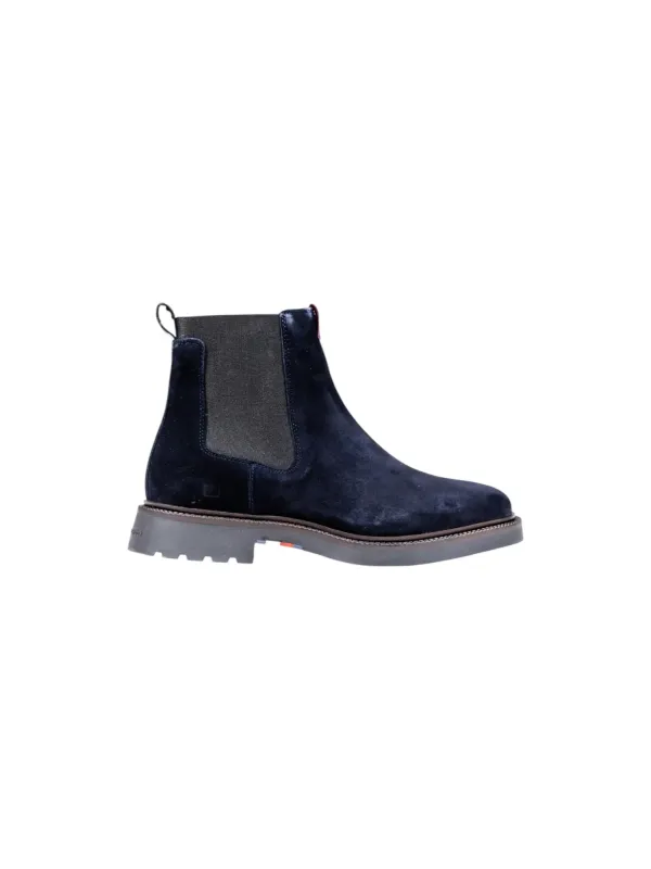 "Tommy Hilfiger Jeans Stiefel im Sale | Tommy Hilfiger Herren Blaue Leder Stiefeletten online kaufen"|Planet-Deluxe