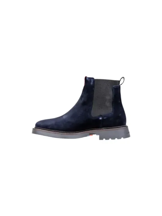 "Tommy Hilfiger Jeans Stiefel im Sale | Tommy Hilfiger Herren Blaue Leder Stiefeletten online kaufen"|Planet-Deluxe