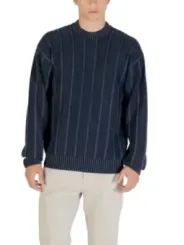 "Boss Pullover im Sale | Boss Herrenpullover Blau Rundhals Baumwolle Herbst Winter online kaufen"|Planet-Deluxe