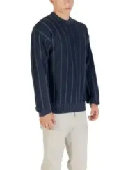 "Boss Pullover im Sale | Boss Herrenpullover Blau Rundhals Baumwolle Herbst Winter online kaufen"|Planet-Deluxe