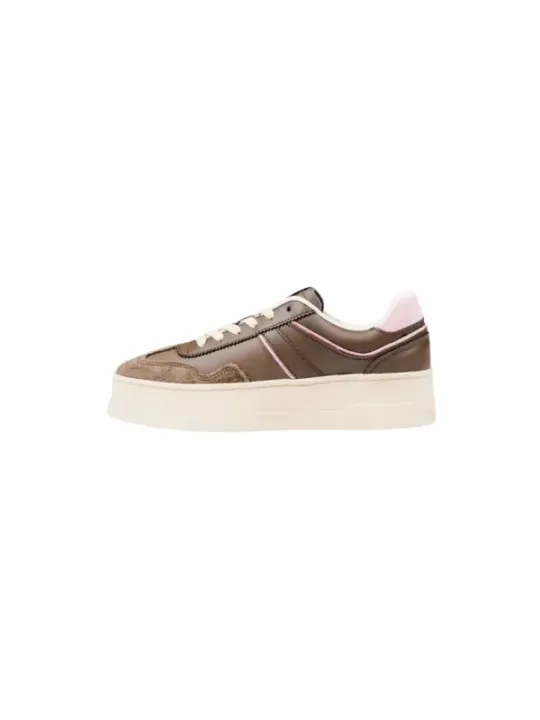 "Tommy Hilfiger Jeans Sneakers im Sale | Tommy Hilfiger Damen Plateau Sneakers Herbst Winter Braun online kaufen"|Planet-Deluxe