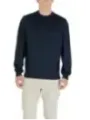 "Boss Pullover im Sale | Boss Herren Herbst-Winter Pullover Blau Rundhals 85% Baumwolle online kaufen"|Planet-Deluxe
