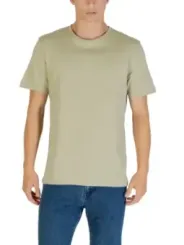 "Boss T-Shirts im Sale | Boss Herbst T-Shirt Beige Herren Kurzarm Rundhals online kaufen"|Planet-Deluxe